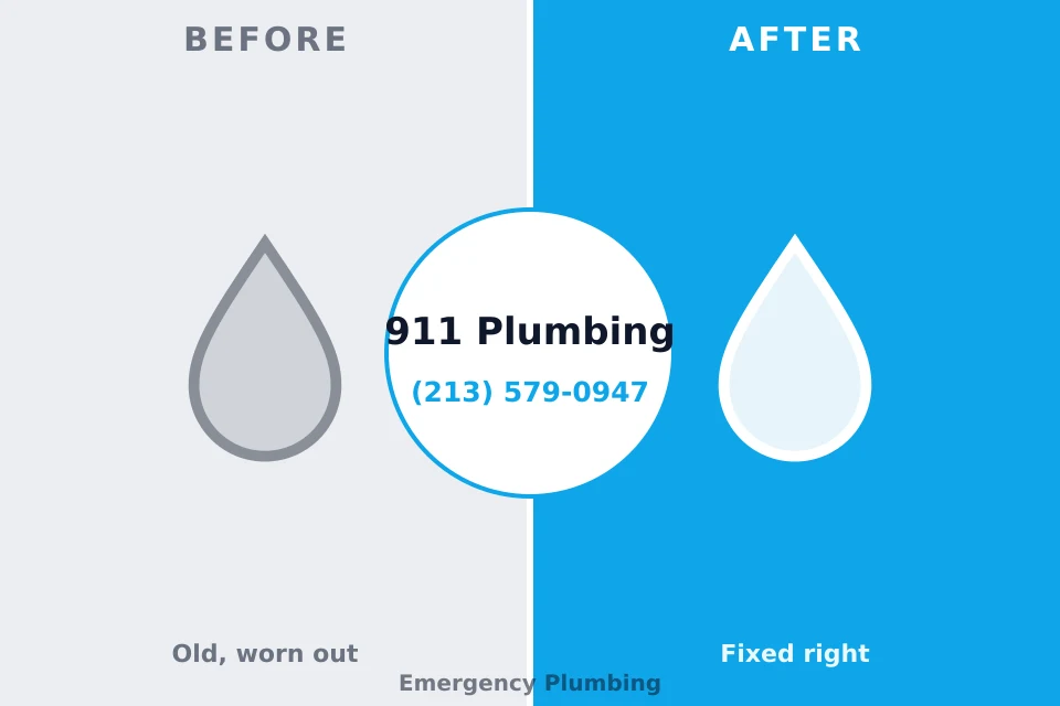 Before and after: plumbing repair Tiki Island, TX